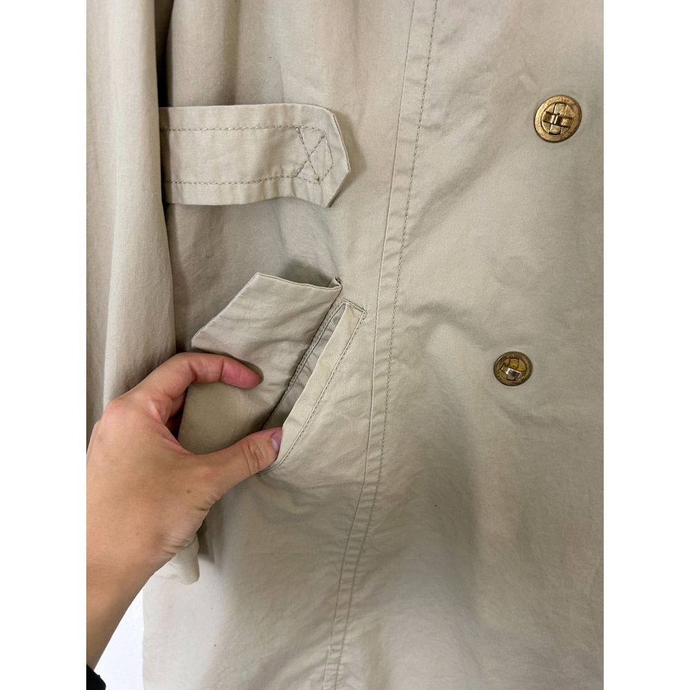 Tommy Hilfiger Trench Coat Women's XL Kahki Beige classic spring - Picture 6 of 13